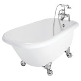 Trinity AcraStone Traditional Bath Tub Faucet Package 1 in White