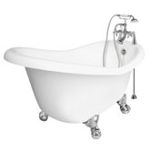 Marilyn AcraStone Slipper Right Champagne Massage Bath Tub Faucet Package 1