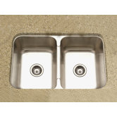 Medallion Gourmet Undermount Double Bowl 50/50 Kitchen Sink in Satin