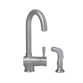 Deco Single Handle Single Hole Bar Prep Sink Faucet with Side Spray