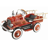 Kalee Deluxe Fire Truck Pedal Car in Red
