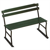 Traditional Wood and Metal Garden Bench