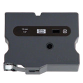 Tape Cartridge, 1/2" Size, White/Black