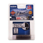 Laminated Tape Cartridge, For EZ Models, 1/4", Black/Clear