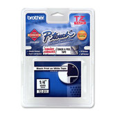 P-Touch Tze Extra-Strength Adhesive Laminated Labeling Tape, 1/4" Wide