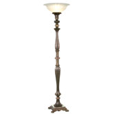 Kathy Ireland Home European Country Buckingham Torchiere Floor Lamp