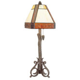 Sunset Table Lamp in Walnut