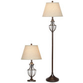 PCL Bellington 1 Light 3-Piece Lamp Set