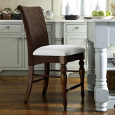 Coastal Dining Room Woven Counter Stool