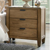 Ember Grove 3 Drawer Nightstand