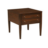 Blue Print End Table