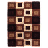 Signature Square Brown Shag Rug