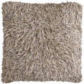 Beige Shag Floor Pillows