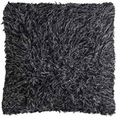 Black Shag Floor Pillows