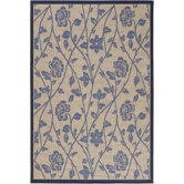 Plaza Blue/Beige Floral Rug