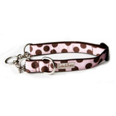 Strawberry Shake Dots Martingale Dog Collar