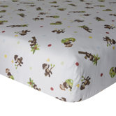 Curly Tails Fitted Crib Sheet