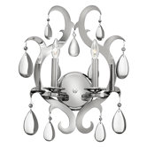 Xanadu  Candle Wall Sconce in Polished Stainless Steel