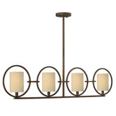 Pandora 4 Light Linear Chandelier