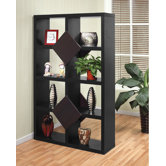 Gardner Eight-Shelves Bookcase / Display Cabinet in Black