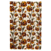 Fields White/Rust Rug