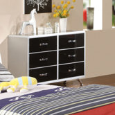 Modesto 6 Drawer Metal Dresser