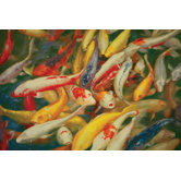 Koi Oil Painting on Canvas Art - 24" x 36"