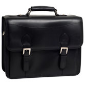 Belvedere Leather Double Compartment Laptop Case