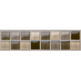Glass Liner Tile Accent in Mink