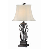 Elegant Multi S Scroll Metal Table Lamp (Set of 2)