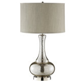 Casual Elegance Glass Gourd Table Lamp