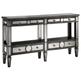 Cosmopolitan Sleek Narrow Mirrored Console Table