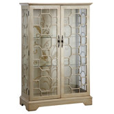 Cosmopolitan Metallic Curio Cabinet