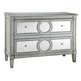Cosmopolitan 2 Drawer Mirrored Front Chest