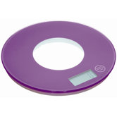 Colourworks Electronic Round Platform Kitchen Scales in Purple