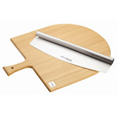 Italian Pizza Board and Knife Serving Set