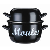 World of Flavours Enamelled Steel Mussel Pot