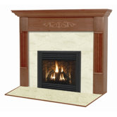 Viceroy Flush Fireplace Mantel with Large Opening