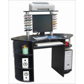 Wood Top 3-Level Computer Desk