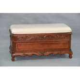 Shangri-La Wood Storage Bedroom Bench