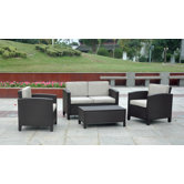 St. Marten 4 Piece Deep Seating Group with Cushions