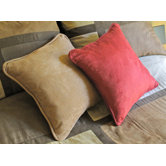 18" Micro Suede Throw Pillow (Set of 2)