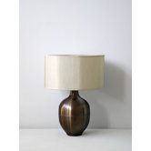 Rubianne Table Lamp in Mocha with Pebble Shade