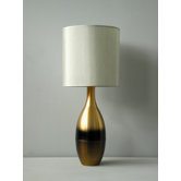 Juggler Table Lamp in Rust Horizon with Pebble Shade