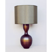 Ruby Table Lamp in Bronze Burst with Driftwood Shade