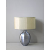 Rubianne Table Lamp in Ice Blue with Pebble Silk Shade