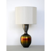 Horizon Ruby Table Lamp with Pebble Shade