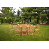 Teak 9 Pc Dining Set