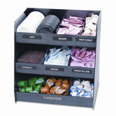 Vertical Condiment Organizer, 14-1/2w x 11-3/4d x 15h, Black