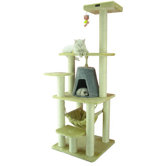 65" Classic Cat Tree in Beige
